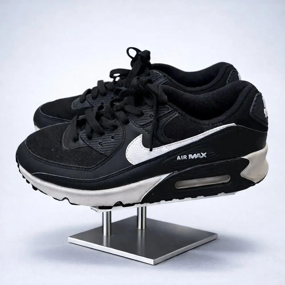 Nike Women’s Air Max 90 Black White DH8010-002 Sneakers 6.5